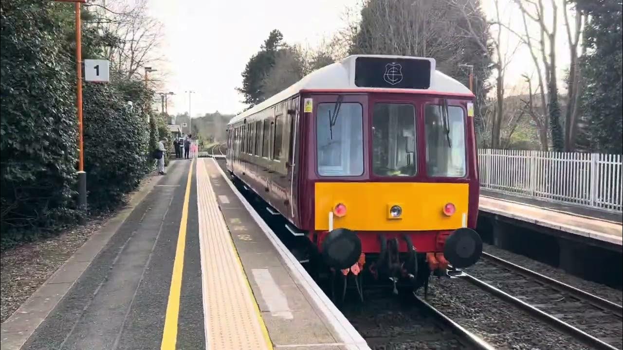 The Saphos train liveried bubble car named flora going to the Severn