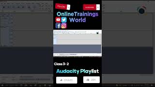 Use Selection Draw and Envelop of Audacity Class 3-2#OnlineTrainingsWorld v#audacitysoftware