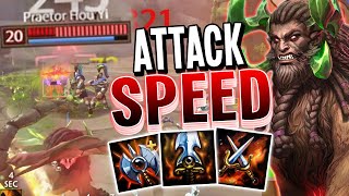 The Manticore King SHREDDS With a Full Attack Speed Build in SMITE!