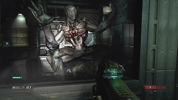 DOOM 3 - Mars City Underground: Obtain ACO Keycard: MG-88 Enforcer Machinegun Zombies Gameplay XBOX