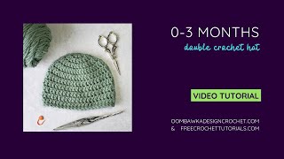 Free Crochet Baby Hat 0-3 months