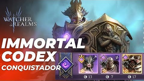 Immortal Codex Rank S com Cerberus e Atrox | Watcher of Realms #watcherofrealms #wor