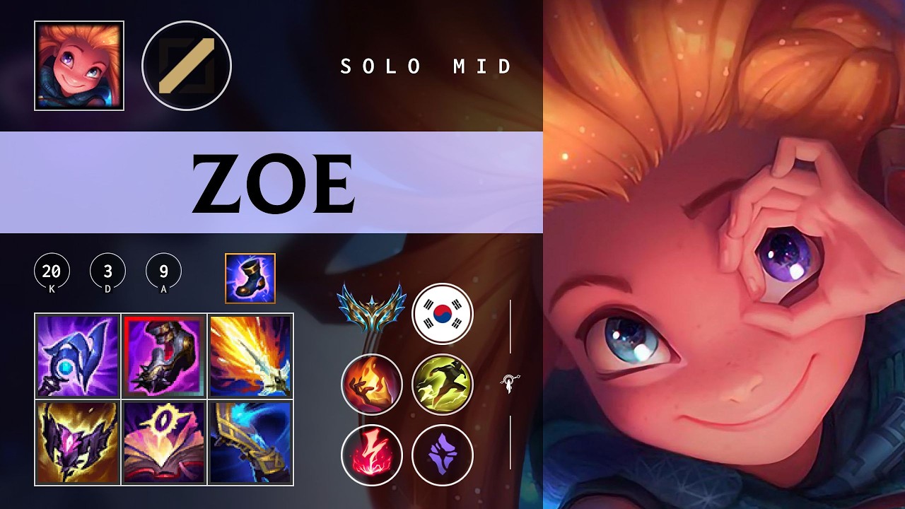 Zoe Mid vs Irelia - KR Challenger Patch 26.04