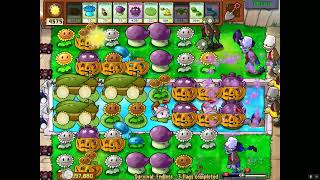 Plants vs Zombies Survival Endless PE 4 cob 1-12 flags setup