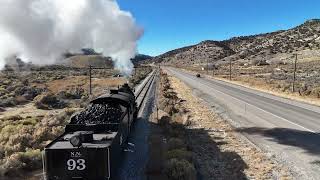 Old #93 is a steam locomotive, and Kat got to 'drive' it!
