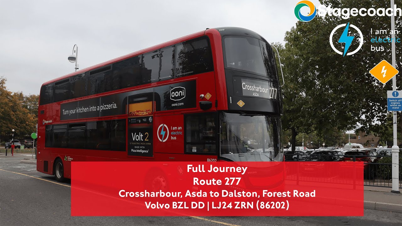 Full Journey | Route 277 to Dalston, Forest Road | Volvo BZL DD ⚡| 86202 (LJ24 ZRN)