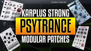 Waldorf NW-1 Karplus Strong Modular Psytrance Patches and a bit about MULTS