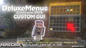Create a Custom Menus Tutorial (Free) | DeluxeMenus 2024