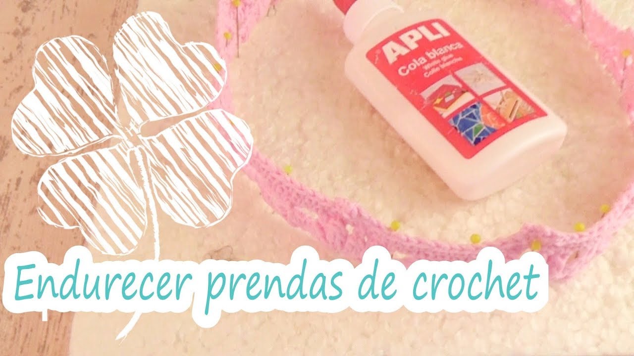 Cómo endurecer crochet fácil para bisutería| GANCHILLO