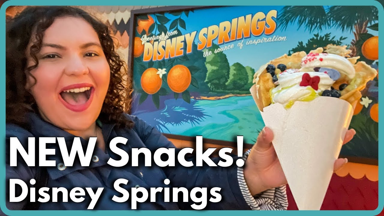 New! Snacks at Disney Springs (Dole Whips & Bubble Waffles) Swirls on the Water & Marketplace Snacks