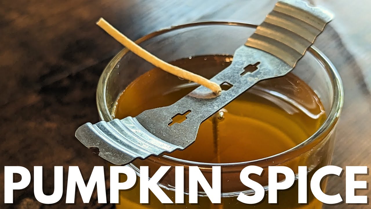 How to Make Pumpkin Spice Candles with Essential Oils & Beeswax YouTube