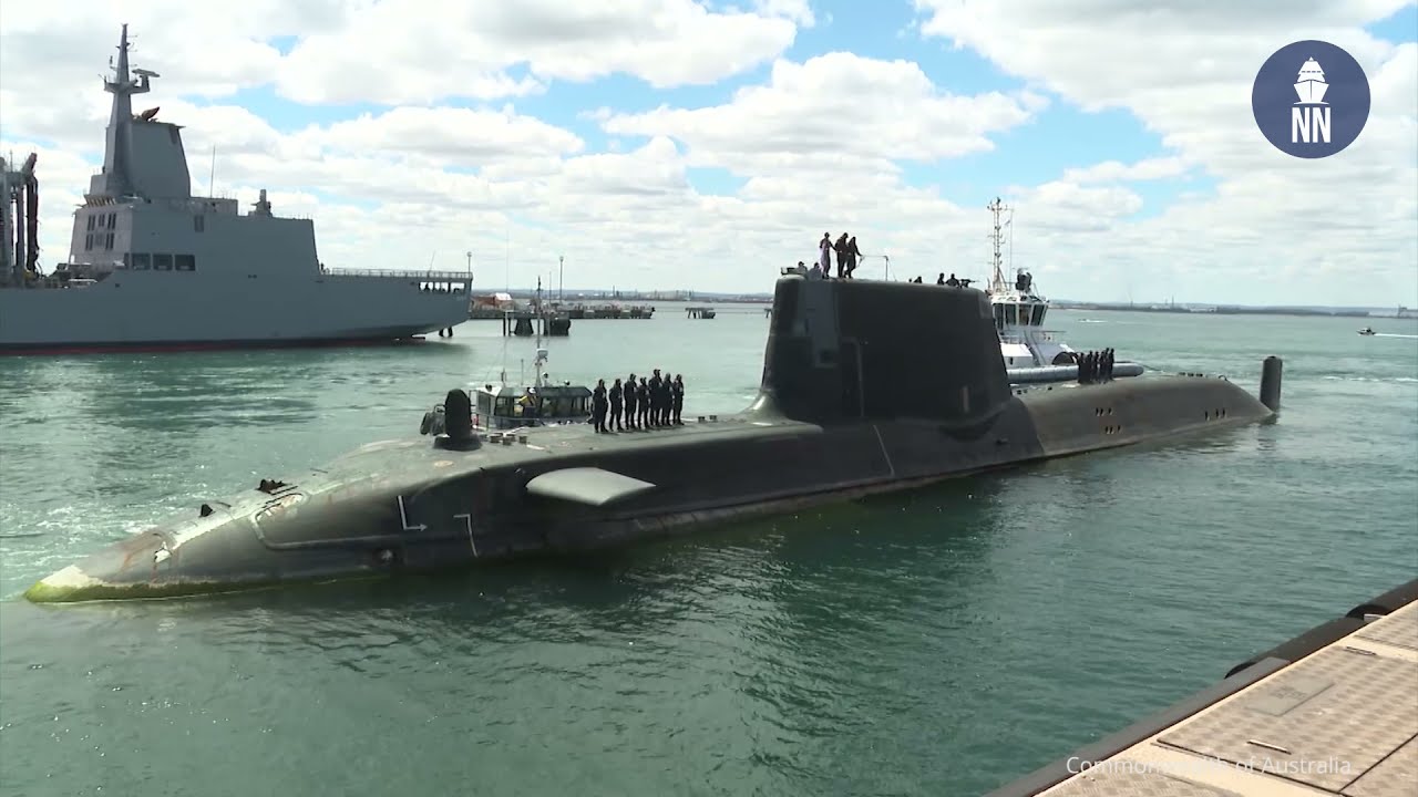 AUKUS Royal Navy NuclearPowered Submarine Astute Calls In Australia
