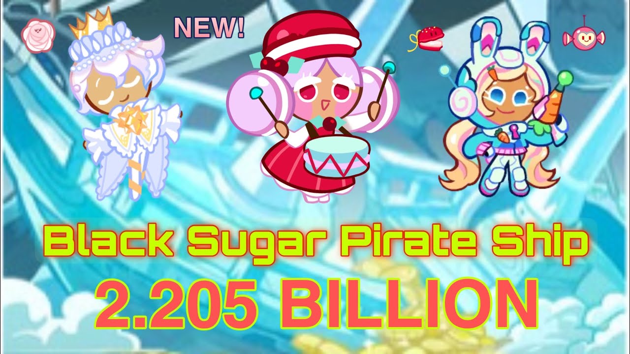 CookieRun OvenBreak | Black Sugar Pirate Ship 2.205B Full Run | GPZ