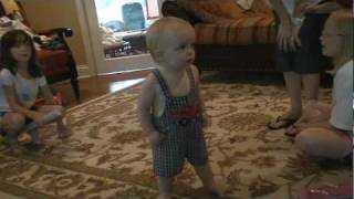 Caleb's 1st Steps (caught on camera)