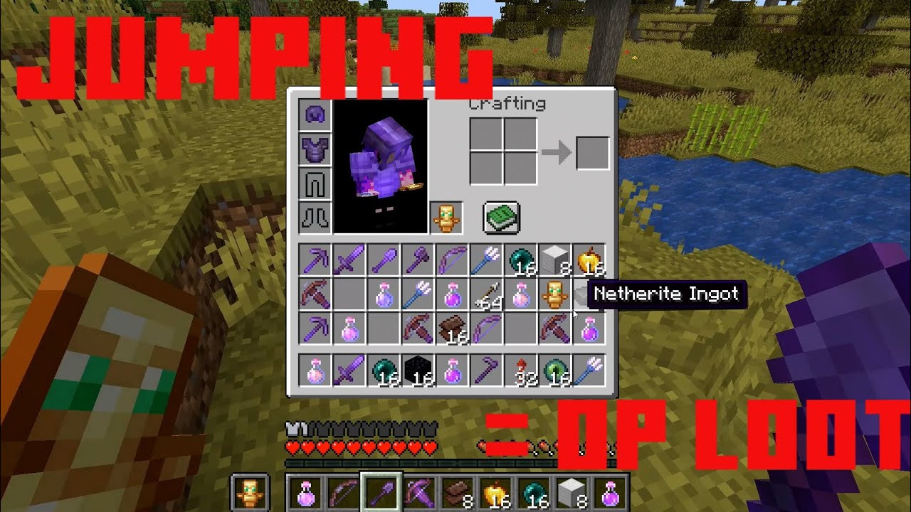 Minecraft but Jumping is OP!!!