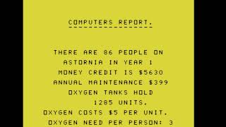 Typed in Game from the Book:- Dynamic games for the TI99/4A (Astornia)