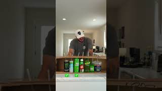 GUESSING GREEN DRINKS ✅ #couple #guessinggame #challenge #funny #game