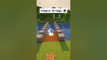 Build This Simple Medieval Minecraft Bridge!! 🌉#shorts