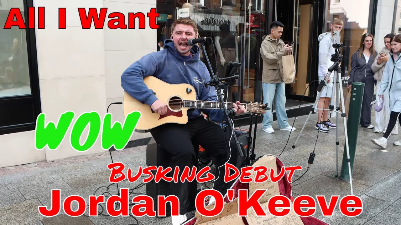 🎶 Welcome to Buskbeats! Jordan O’Keefe Captivates with Stunning Busking Performance of “All I Want”