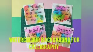 Watercolour Background for Calligraphy | Calligraphy | Craft for a cause | Easy steps screenshot 5