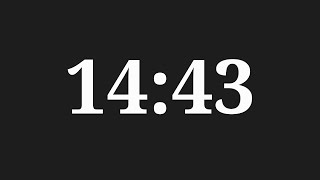 14 Minutes 43 Seconds Timer