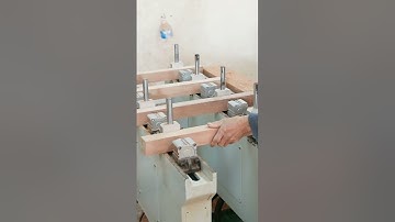 Wooden furniture spare parts CNC tenoner machine #woodworking #woodenfurniture