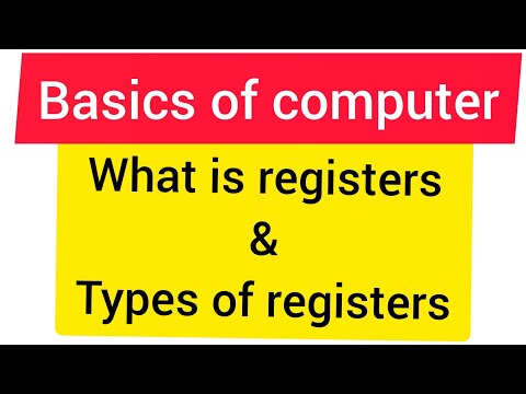 L 1.2 what is REGISTERS  ? and its parts  Basics of COMPUTERS MCS-012