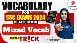 Black Book Vocabulary for SSC 2024 | 5000 Vocabulary PYQs English Classes By Ananya Ma'am