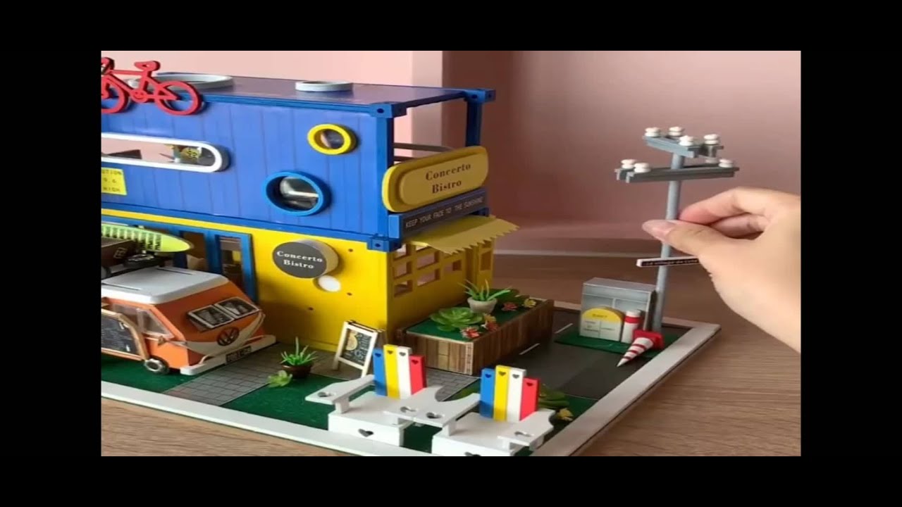 Diy Miniature dollhouse kit | hello summer | miniature land miniature mini craft