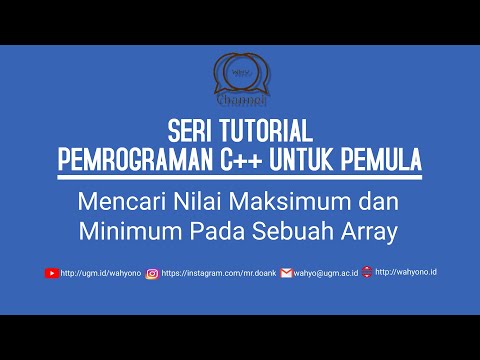 Video: Cara Menentukan Elemen Maksimum Dalam Array