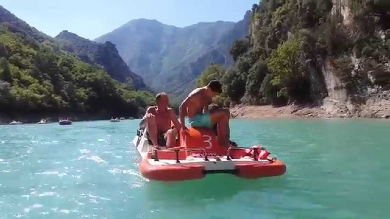 Pédalo dans les du Verdon 27 aout 2015 YouTube