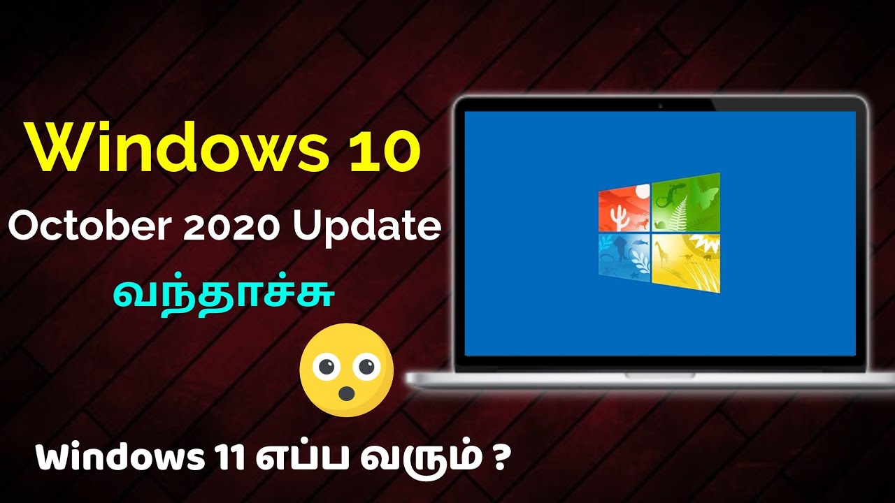 How to Download Windows 10 October 2020 Update OS File in Tamil ...