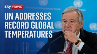 UN addresses record global temperatures