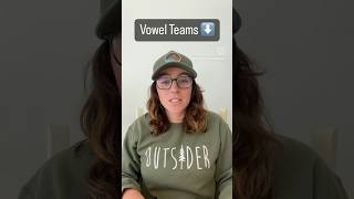 What are vowel teams? More info in description!