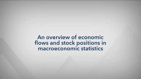 An overview of economic flows and stock positions in macroeconomic statistics