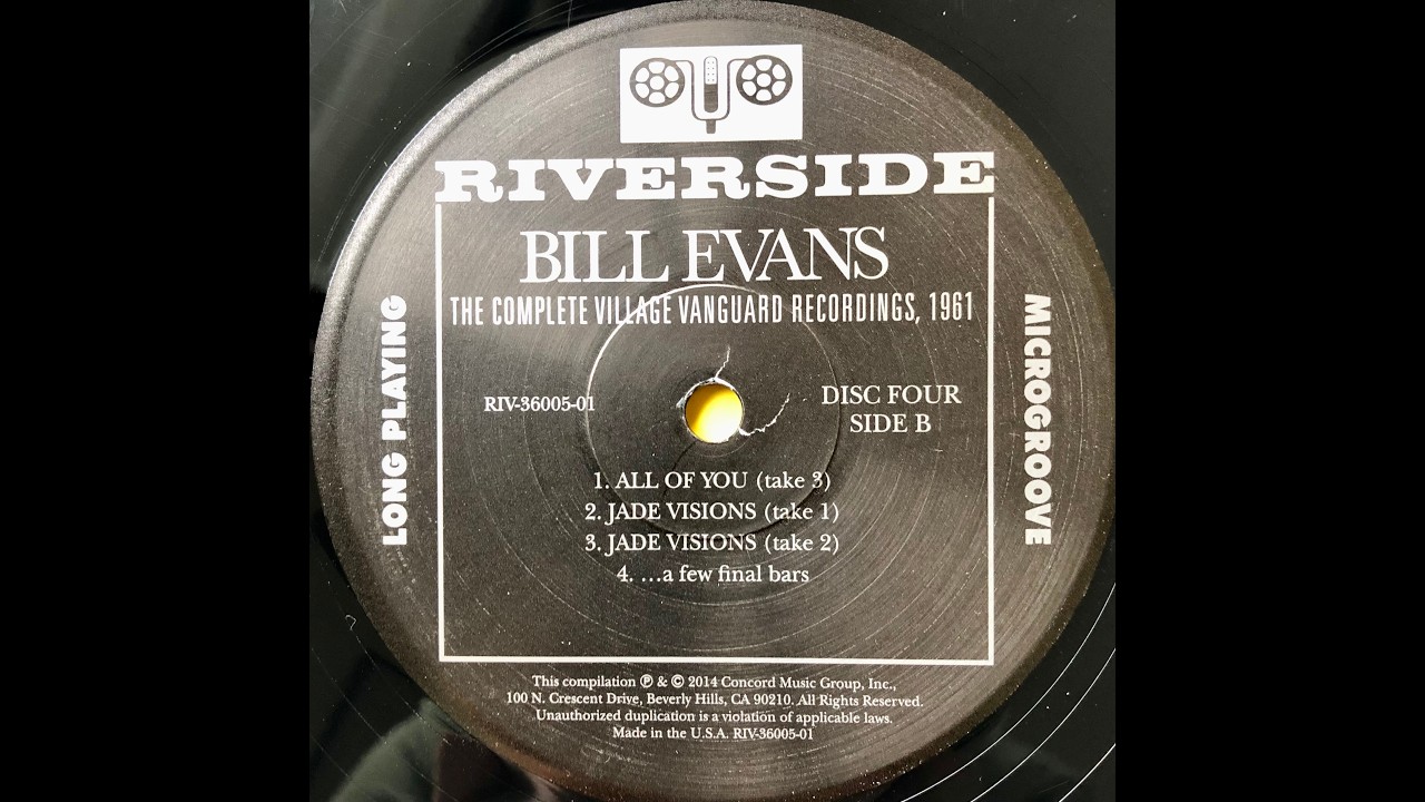 Bill Evans / The Complete Village Vanguard Recordings, 1961 / 4 B