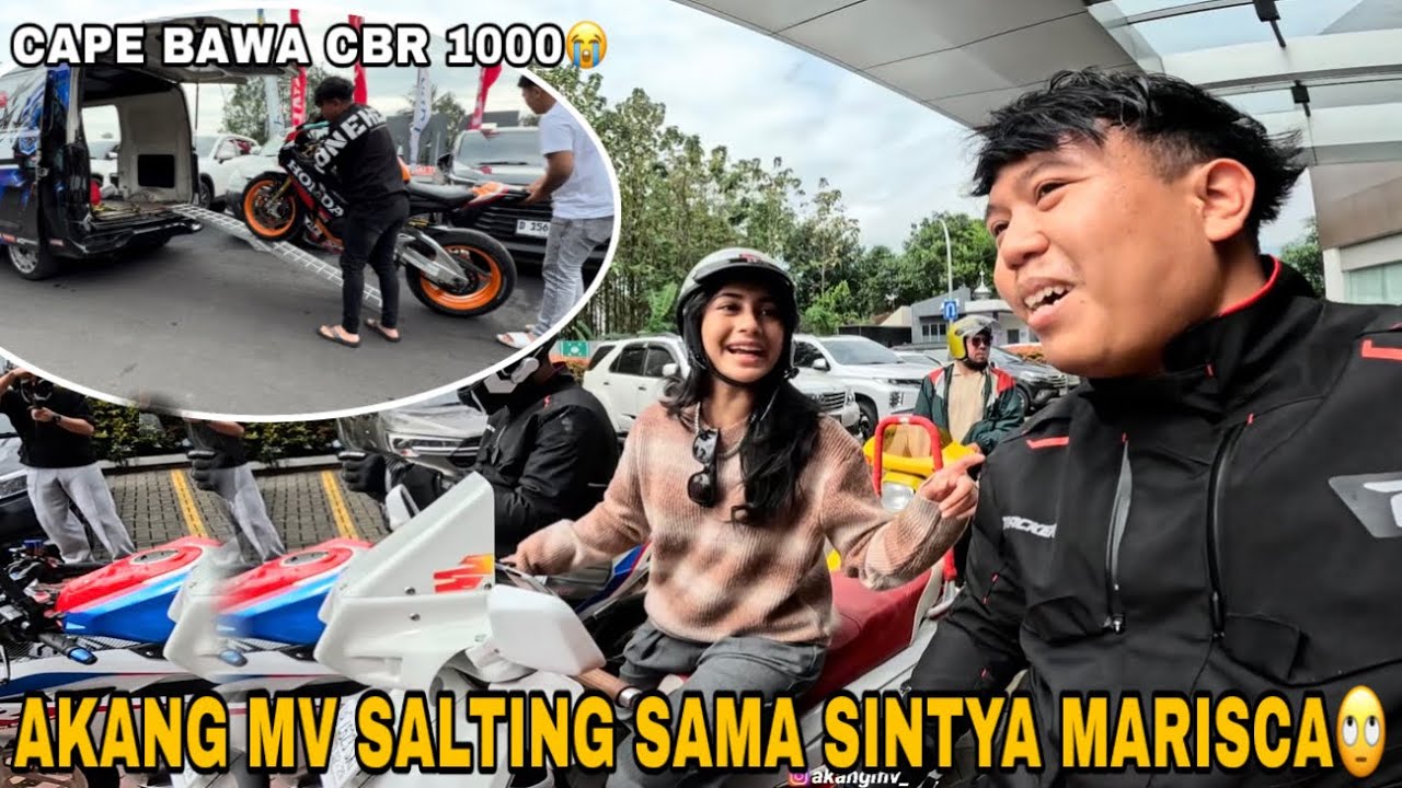 AKANG MV MOTORAN BARENG SAMA SINTYA MARISCA PAKE CBR 1000‼️