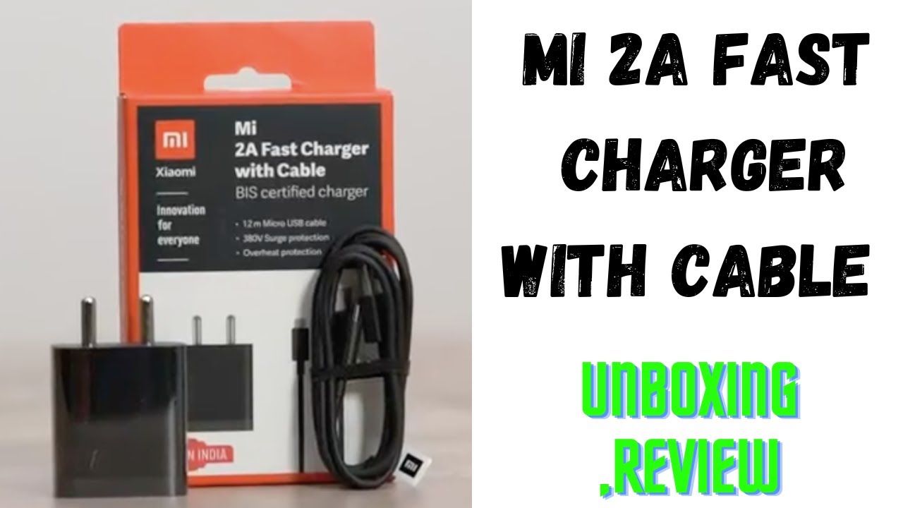Mi 2A Fast Charger with Cable   | UNBOXING & REVIEW  in HINDI