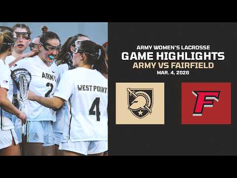 Army vs. Fairfield Women's Lacrosse Game Highlights