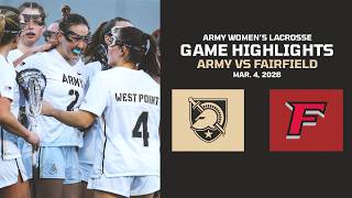 Army vs. Fairfield Womens Lacrosse Game Highlights