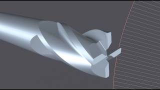 Simulation of a Corner Radius Endmill Grind