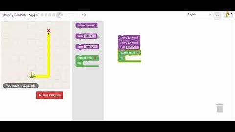 Blockly Games - Maze - Level 5