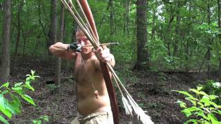 Hunting Dragonflies with a Primitive Bow 1! (HD)