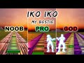Justin Wellington - Iko Iko (HEY NOW Emote) - Noob vs Pro vs God (Fortnite Music Blocks)