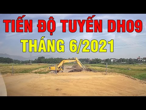 Tiến độ xây dựng tuyến đường DH09 ven Khu công nghệ cao Hòa Lạc