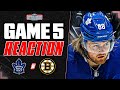 Maple leafs vs boston bruins live post game ft nick alberga  jay rosehill  round 1 game 5