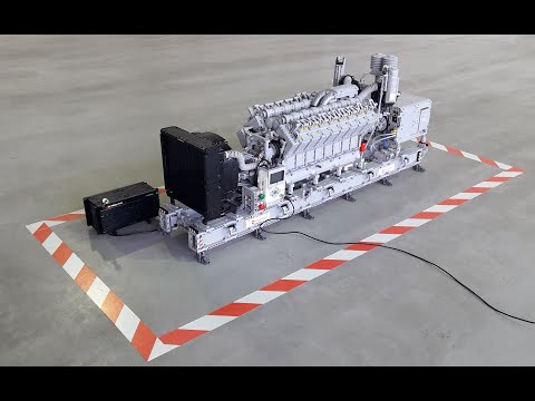 Lego Technic MOC 71783 MOC 73232 Emergency V16 Diesel Generator by Legolaus