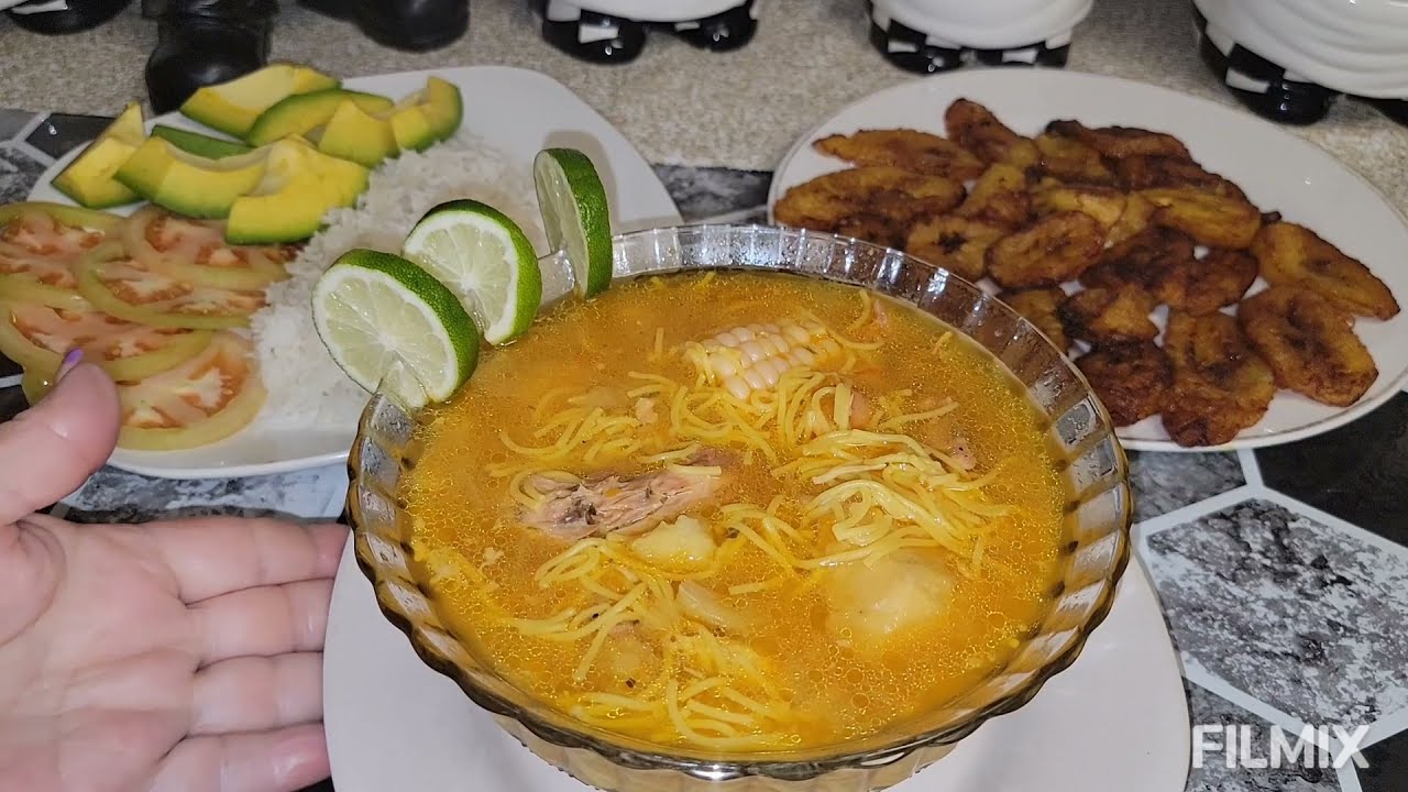Sopa de pollo en solo 10 minutos, riquisima sigue hasta el final del video y regalame tu like