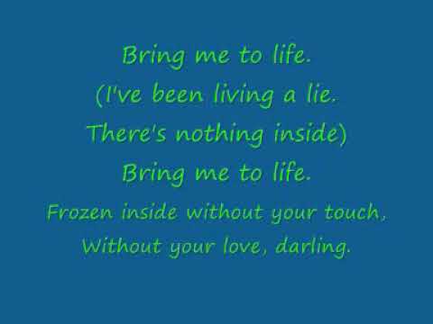 wake me up inside lyrics youtube