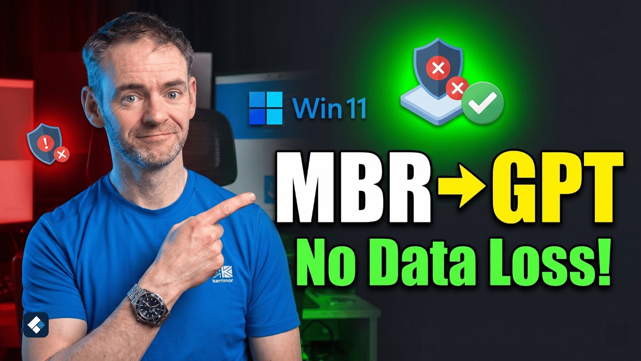 How to Convert MBR to GPT in Windows 11 Without Losing Data - YouTube